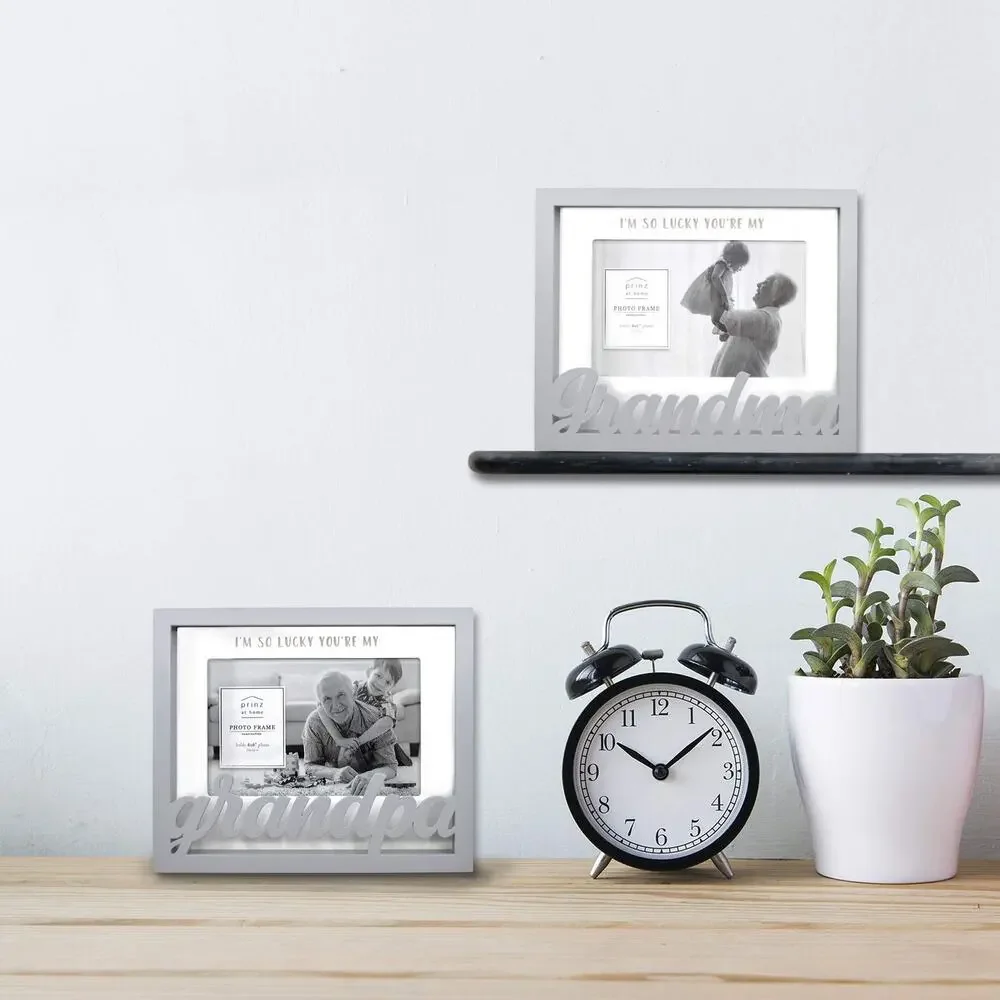 PRINZ Quotable Shadow Box Word Picture Frame‎ with GRANDPA for 4x6